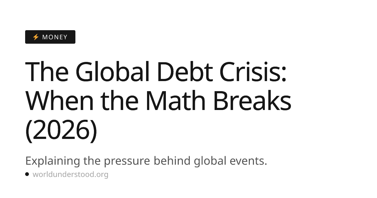 The Global Debt Crisis: When the Math Breaks (2026) | WorldUnderstood